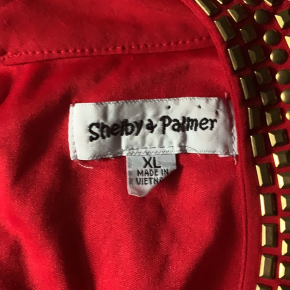 Shelby & Palmer Red Jumpsuit XL Wide Leg Gorgeous! - Picture 6 of 9